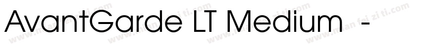 AvantGarde LT Medium 中字体转换